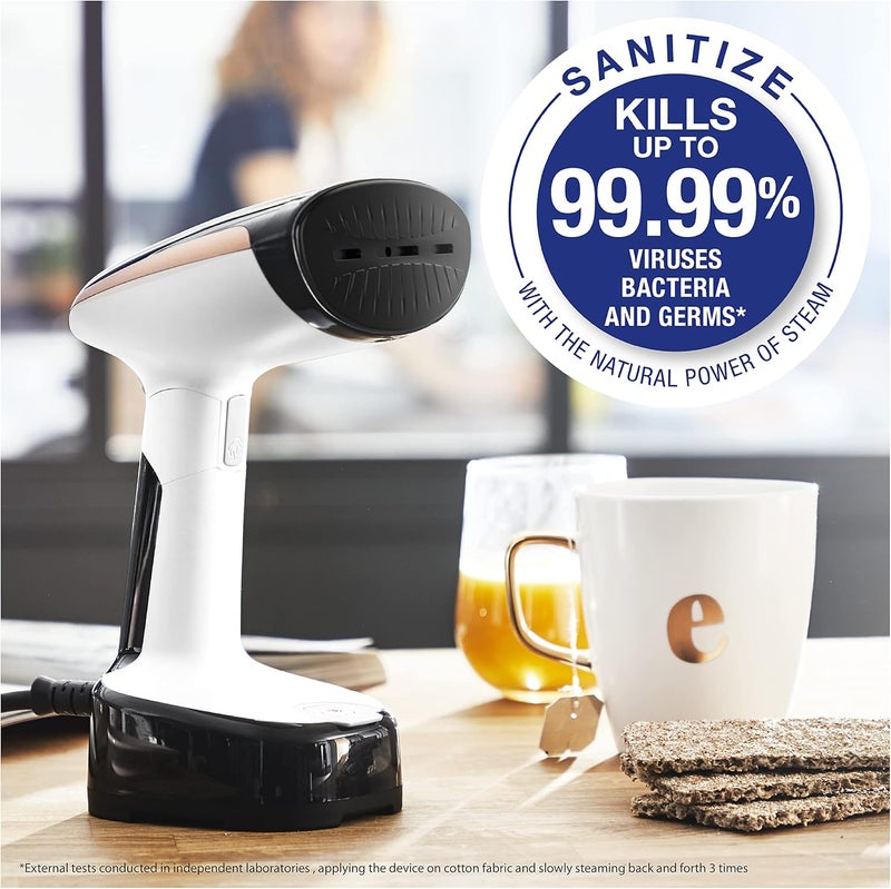 Rowenta , Steamer for Clothes, Access Steam Handheld Steamer, 15 Second Heatup, 4 Ounce Capacity, 1150 Watts, Portable, Ironing, Travel Must Have, White Clothes Steamer, DR3030 - Image 2